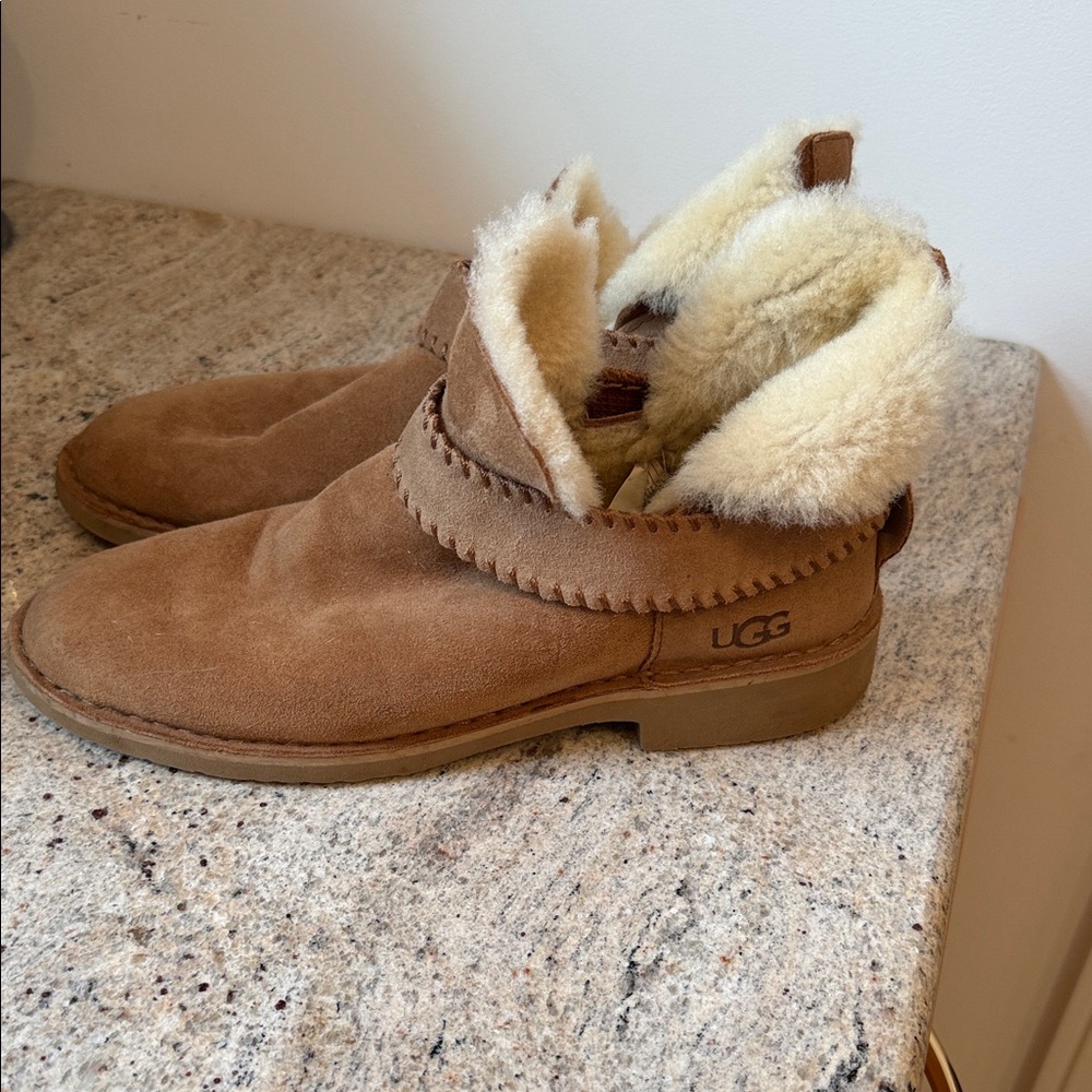 UGG Tan Shearling Lined Boots